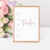 白とマウ結婚ベのテーブル番号 テーブルナンバー