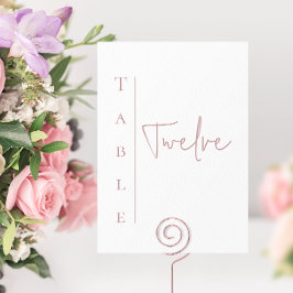 白とマウ結婚ベのテーブル番号 テーブルナンバー