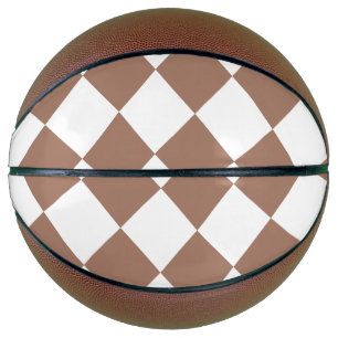 白とモチャムースのダイヤモンドパターン バスケットボール