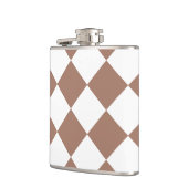 白とモチャムースのダイヤモンドパターン フラスク (左)
