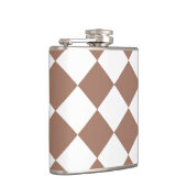 白とモチャムースのダイヤモンドパターン フラスク (右)