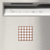 白とモチャムースのダイヤモンドパターン マグネット (インサイチュ (食洗機))