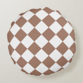 白とモチャムースのダイヤモンドパターン ラウンドクッション (裏面)