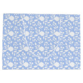 白とライトブルーのフローラ大抱き枕 ラージペーパーバッグ (裏面)