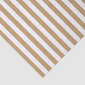 白とラクダの茶色のストライプ 薄葉紙 (詳細)