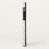 白と明るいグレーのフローラペイズリーパターン Case-Mate iPhoneケース (裏面/左)