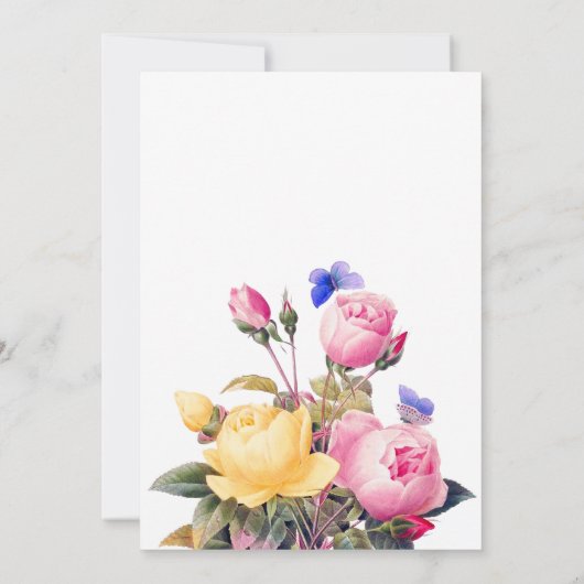 白と春フローラ50周年記念 招待状 (裏面)