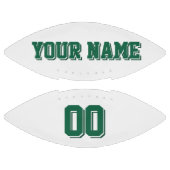 白と暗緑色のサッカーカスタム選手 アメリカンフットボール (パネル)