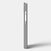 白と木炭の5つのストライプパターン Case-Mate iPhoneケース (裏面 / 左)