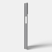 白と木炭の5つのストライプパターン Case-Mate iPhoneケース (裏面 / 右)