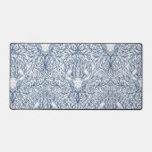 白と海軍のカニと海草 デスクマット (正面)