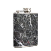 白と濃い灰色の大理石 フラスク (右)