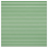 白と濃い緑の線の付いたパターン ファブリック (見本)