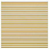 白と濃い金色の縞模様 ファブリック (見本)