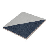 白と濃い青 タイル (側面)