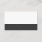 白と灰色のカラーブロック 名刺 (裏面)
