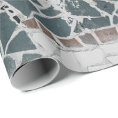 白と灰色のコンクリート壁の白のプリンタ紙 ラッピングペーパー (ロールコーナー)