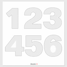 白と灰色のステッカーのホイリービン番号