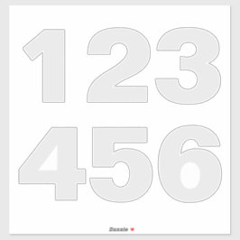 白と灰色のステッカーのホイリービン番号 シール