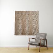 白と灰色のストライプの織物 タペストリー (インサイチュ)