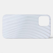 白と灰色のストライプの織物 Case-Mate iPhoneケース (裏面 (横))