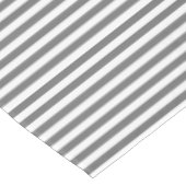 白と灰色のストライプ テーブルクロス (アングル)