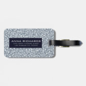 白と灰色のダイヤモンドの外観 ラゲッジタグ (裏面横)