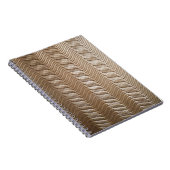 白と灰色のテキスストライプのト ノートブック (右側)