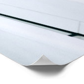 白と灰色のテキスストライプのト ポスター (角)