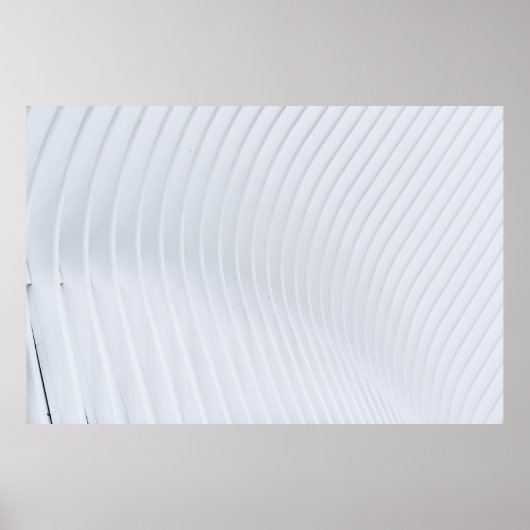 白と灰色のテキスストライプのト ポスター (正面)