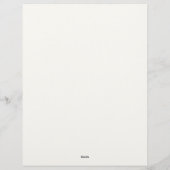 白と灰色のフローラ縁ど レターヘッド (裏面)