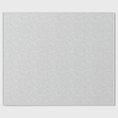 白と灰色のフローラ3Dシームレスパターン ラッピングペーパー (フラット)