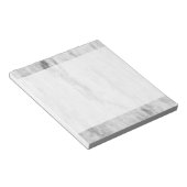 白と灰色の大理石のテクスチャパターン ノートパッド (アングル)