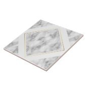 白と灰色の大理石の背景セラミックタイル タイル (側面)