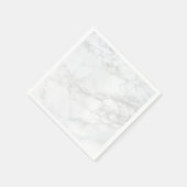 白と灰色の大理石の背景紙ナプキンス スタンダードカクテルナプキン (角)