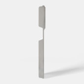 白と灰色の大理石サーフェス iPhoneケース (右側面)