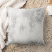白と灰色の大理石 クッション (ブランケット)