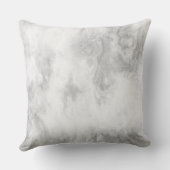 白と灰色の大理石 クッション (裏面)