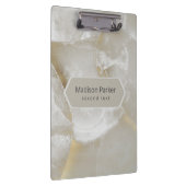 白と灰色の大理石 クリップボード (右)