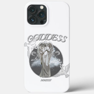白と灰色の女神モダンiPhone 13プロケース iPhone 13 Pro Maxケース