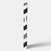 白と灰色の山形ジグザグ Case-Mate iPhoneケース (裏面 / 右)