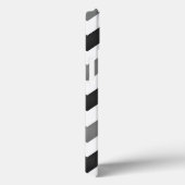 白と灰色の山形ジグザグ Case-Mate iPhoneケース (裏面 / 右)