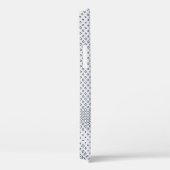 白と灰色の市松模様に織物 Case-Mate iPhoneケース (裏面 / 右)