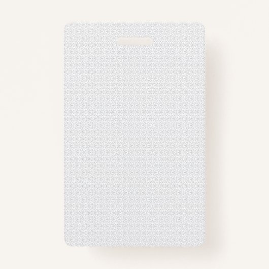 白と灰色の幾何学模様と連動 バッジ (正面)