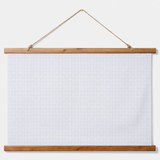 白と灰色の幾何学模様と連動 吊り下げ型タペストリー (正面2)