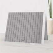 白と灰色の幾何学的パターンがイメージを塗りつぶす カード (裏面)