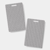 白と灰色の幾何学的パターンがイメージを塗りつぶす バッジ (正面＆裏面)