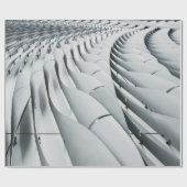 白と灰色の建物構造 ラッピングペーパー (フラット)