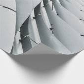 白と灰色の建物構造 ラッピングペーパー (角)