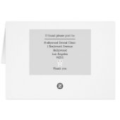 白と灰色の歯医者アポイントメント帳 (裏面横)